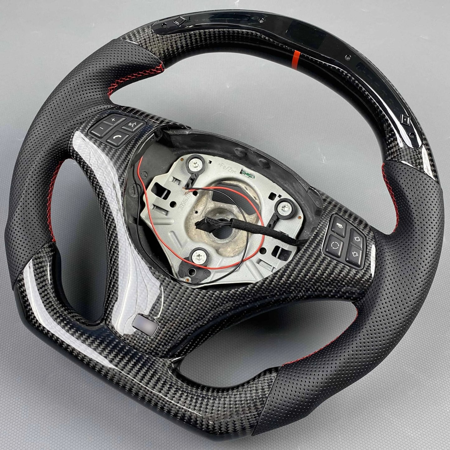 100% Real Carbon Fiber Customized Steering Wheel for BMW 3 Series E90 E92 E93 E87 E8X LED Display