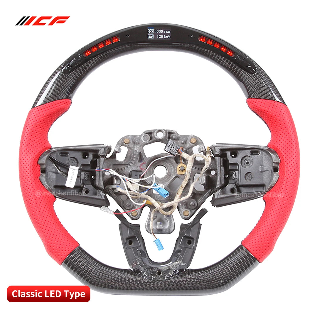 Carbon Fiber LED Steering Wheel for Mini Cooper F55 F56 Countryman Clubman F58 F59 F60 F61