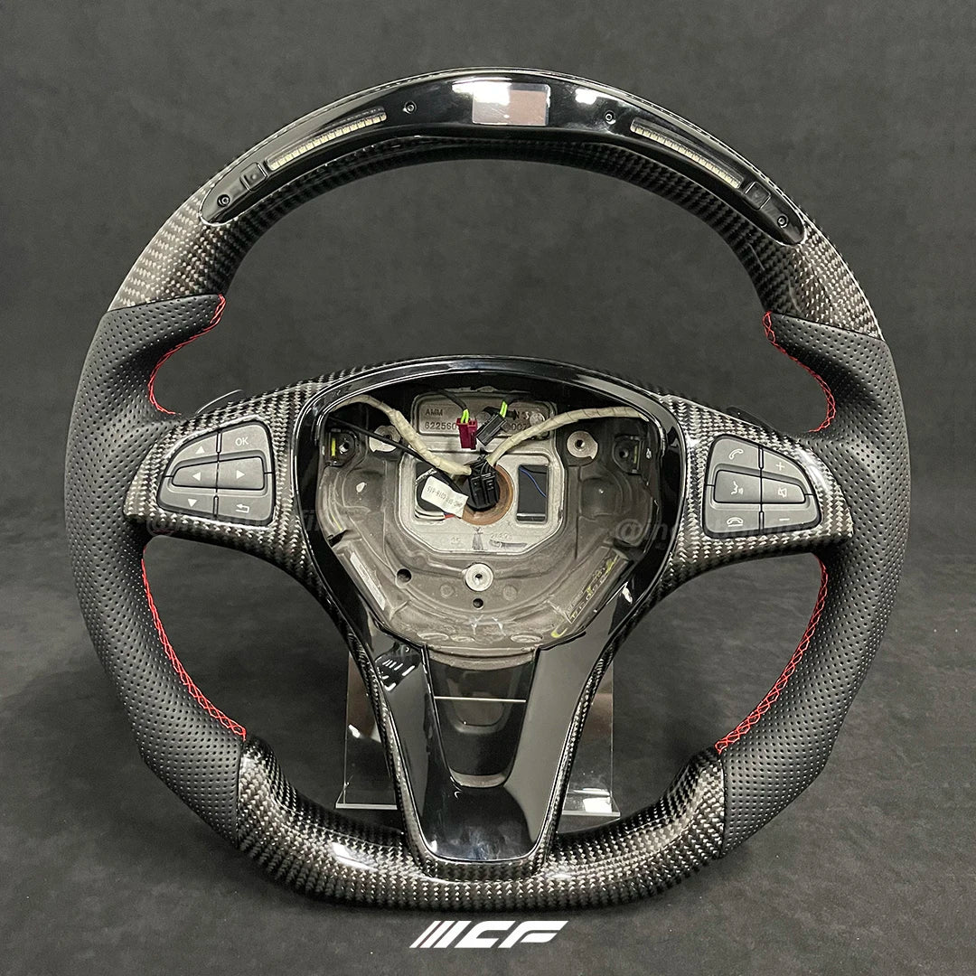Carbon Fiber customized LED Steering Wheel for GLA GLK CLA CLS SL X156 X204 C117,X117 W218, W204 W205
