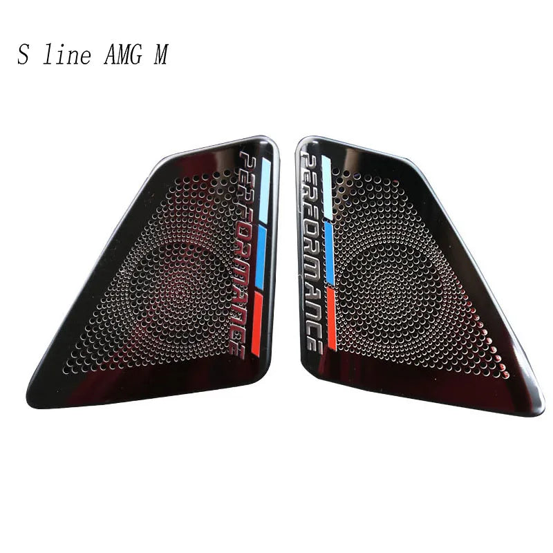 Car Front Speakers Cover For BMW 5 Series F10 F11 F18 Tweeter Accessories Head Treble A Horn Speakers For M Performance Sticker