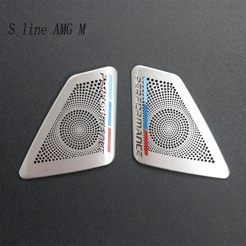 Car Front Speakers Cover For BMW 5 Series F10 F11 F18 Tweeter Accessories Head Treble A Horn Speakers For M Performance Sticker