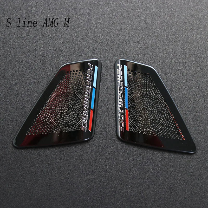 Car Front Speakers Cover For BMW 5 Series F10 F11 F18 Tweeter Accessories Head Treble A Horn Speakers For M Performance Sticker