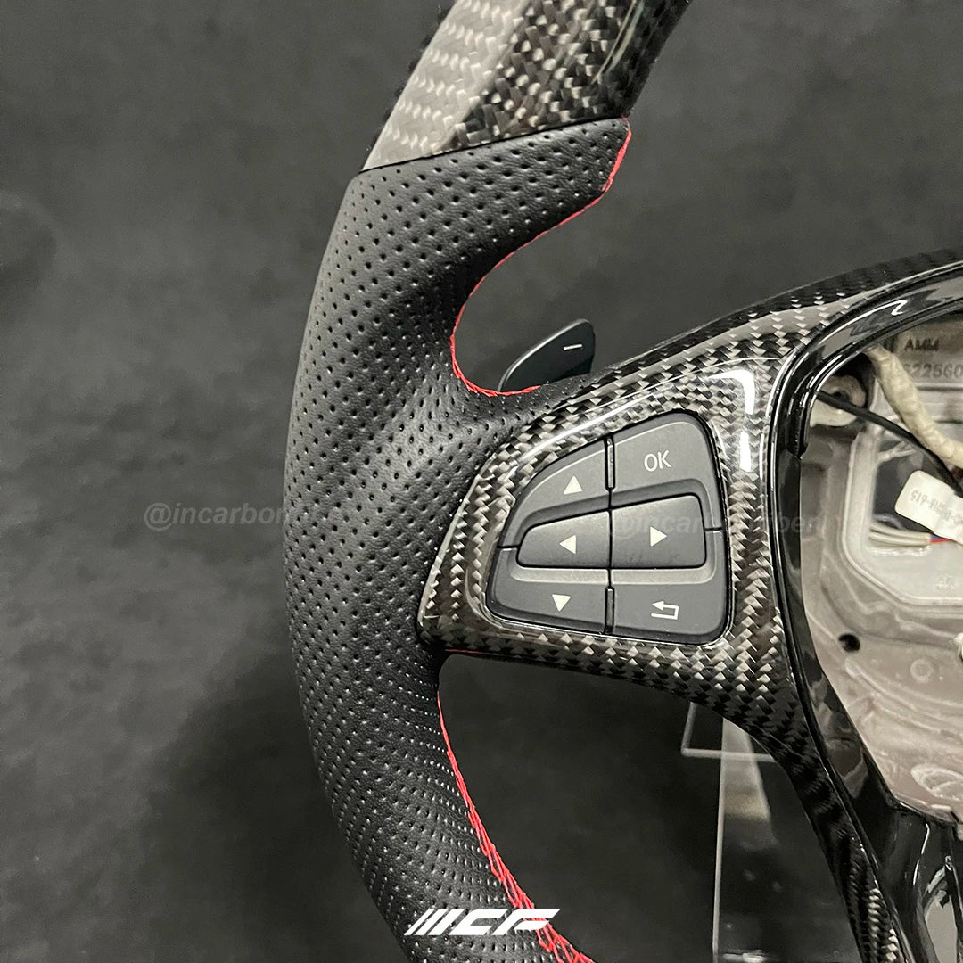 Carbon Fiber customized LED Steering Wheel for GLA GLK CLA CLS SL X156 X204 C117,X117 W218, W204 W205