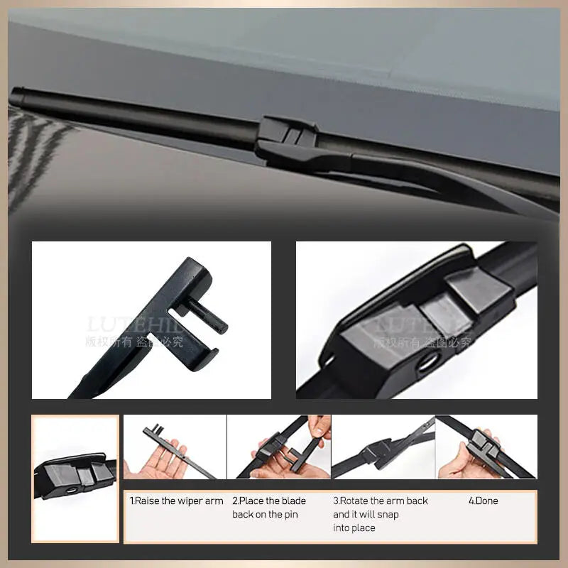 Wiper Front Wiper Blades For BMW 5 Series F07 F10 F11 2011 2012 2013 2014 2015 2016 Windshield Windscreen Front Window 26"+18"