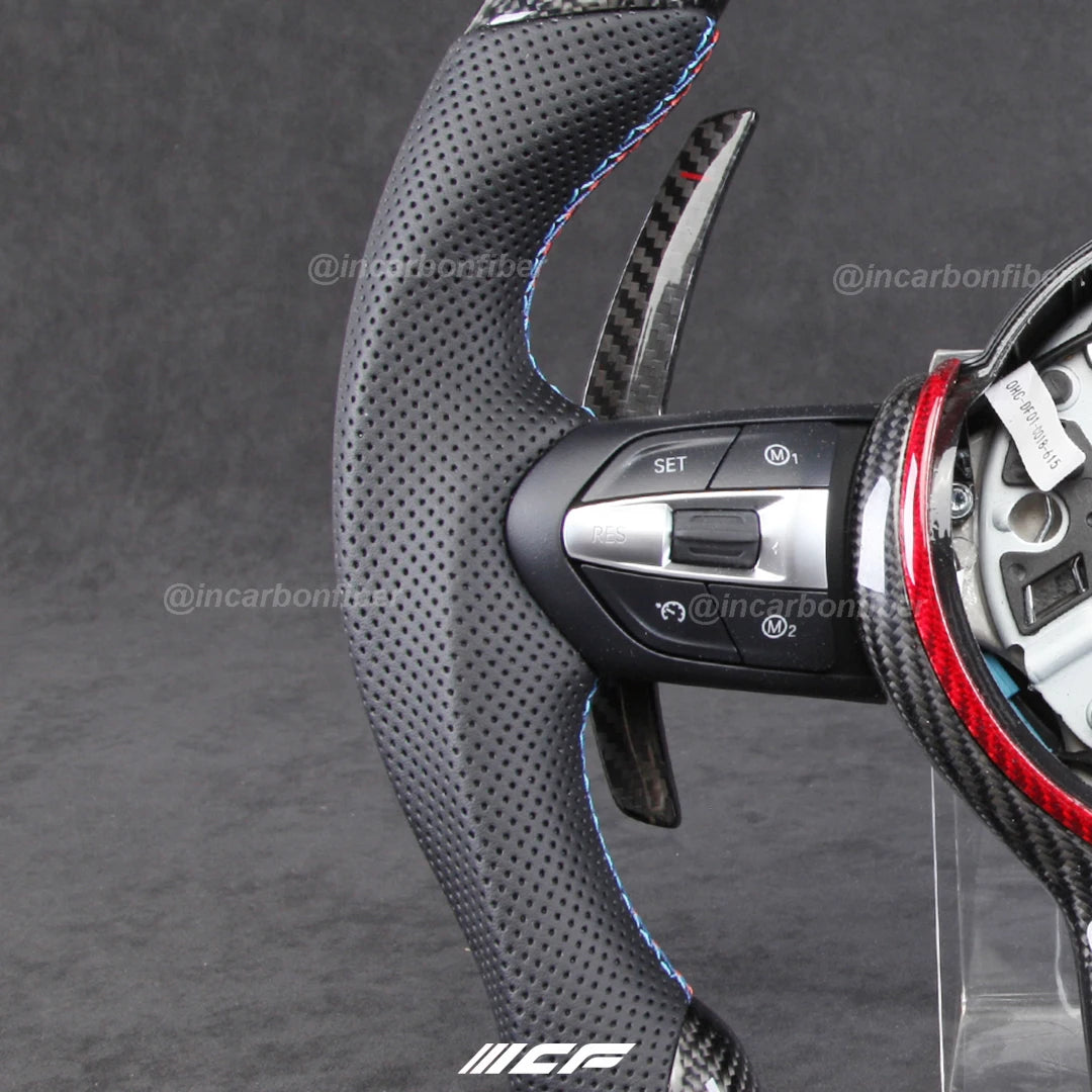 Carbon Fiber customized LED Steering Wheel for BMW M Performance M3 M4 M5 M6