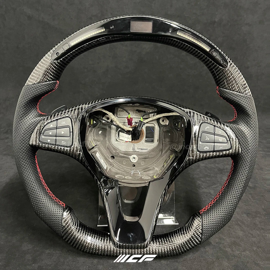 Carbon Fiber customized LED Steering Wheel for GLA GLK CLA CLS SL X156 X204 C117,X117 W218, W204 W205