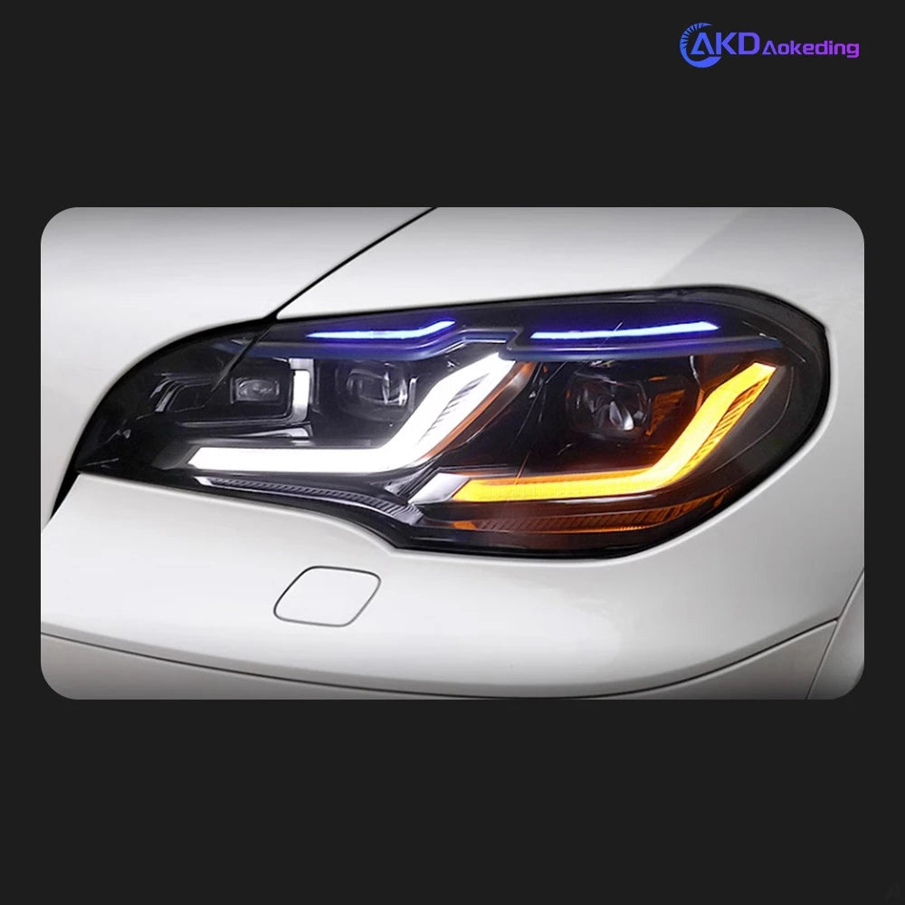 AKD Car Styling Head Lamp for BMW X5 E70 Headlights 2007-2013 E70 LED Blue Style DRL Signal Lamp Hid Automotive Accessories