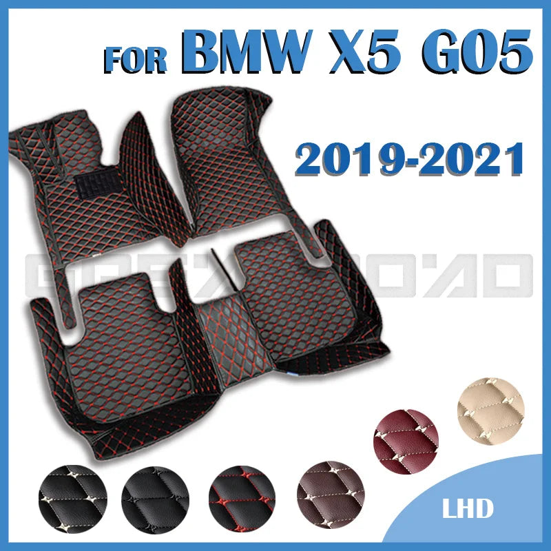 Car Floor Mats For BMW X5 G05 Five Seats 2019 2020 2021 Custom Auto Foot Pads Automobile Carpet Cover Interior Accessories
