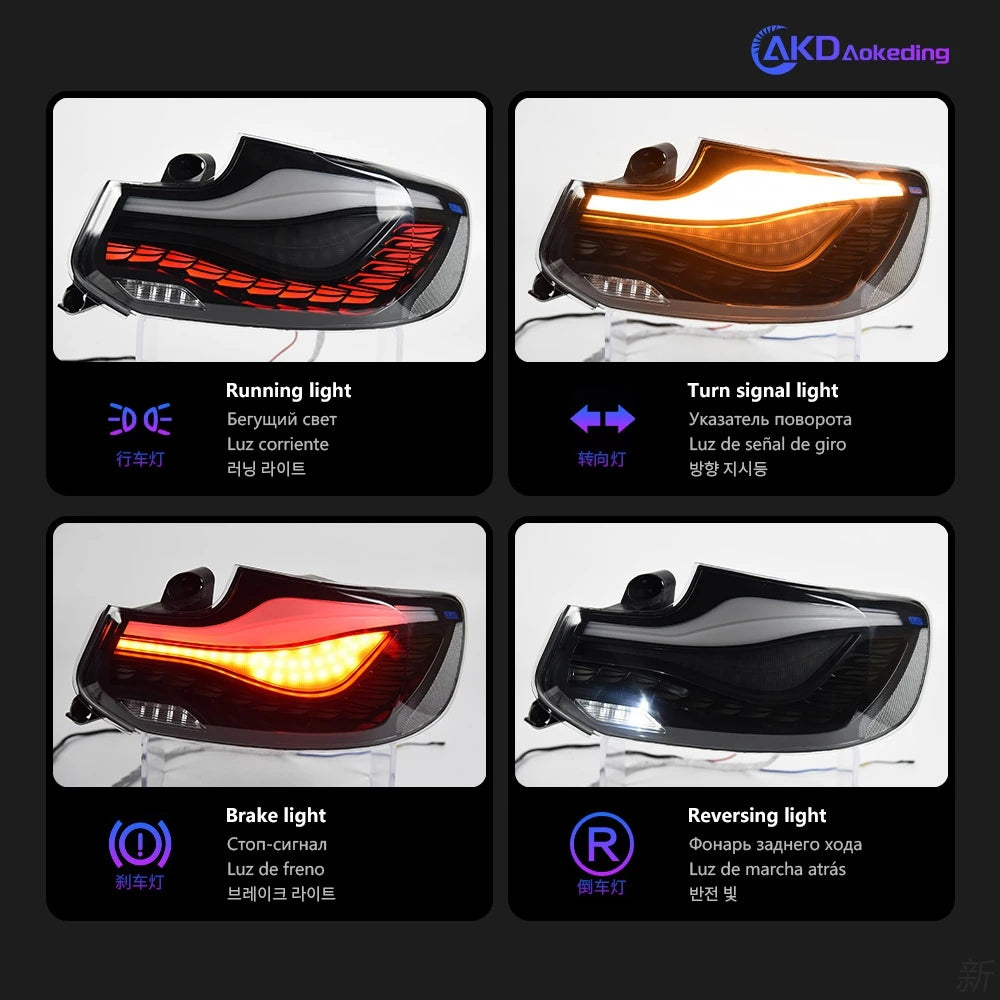 AKD Car Styling for BMW 2 Series F22 Tail Lights F23 LED Tail Light 220i 225i F44 F45 F46 Rear Lamp DRL Signal Auto Accessories