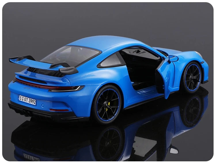 Maisto 1:18 Porsche 911 GT3 Shark Blue /Glossy Black Diecast Model Car