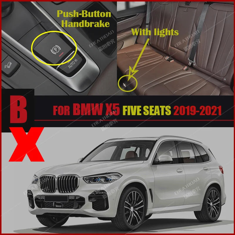 Car Floor Mats For BMW X5 G05 Five Seats 2019 2020 2021 Custom Auto Foot Pads Automobile Carpet Cover Interior Accessories