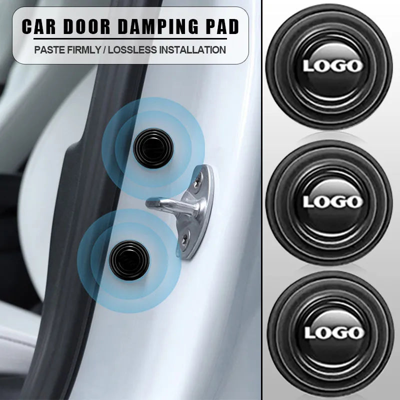 10pcs/lot Car Door Shock Absorber Gasket Anti-collision Silicone Adhesive Sticker Pads For mazda toyota skoda bmw Accessories
