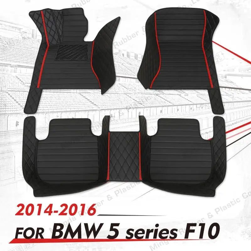CustomCar floor mats for BMW 5 series F10 520i 528i 535i 2014 2015 2016 auto foot Pads automobile carpet cover