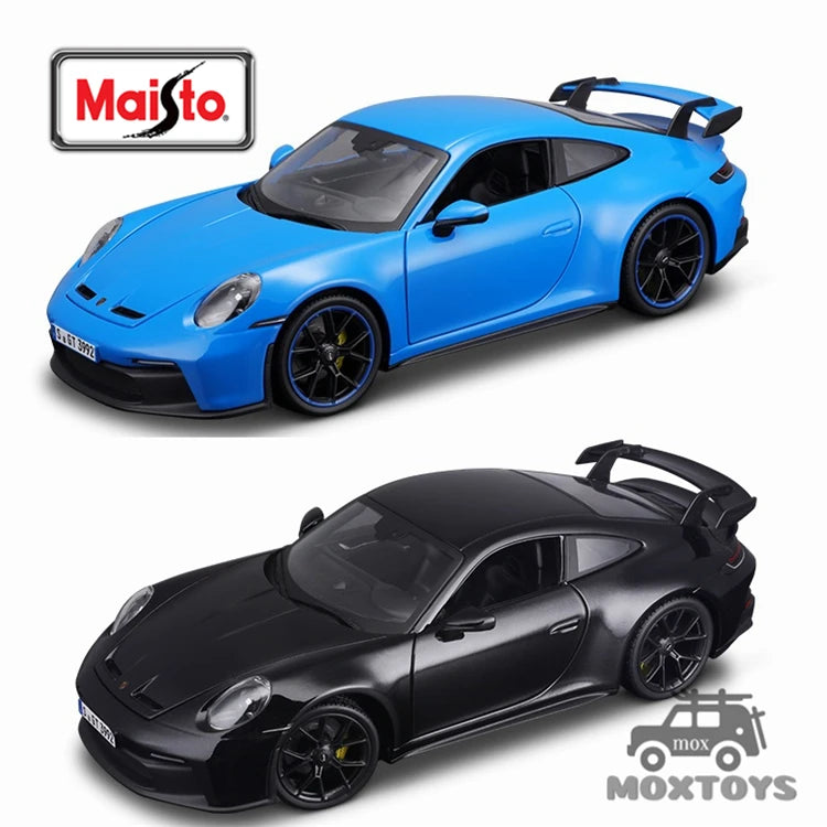 Maisto 1:18 Porsche 911 GT3 Shark Blue /Glossy Black Diecast Model Car