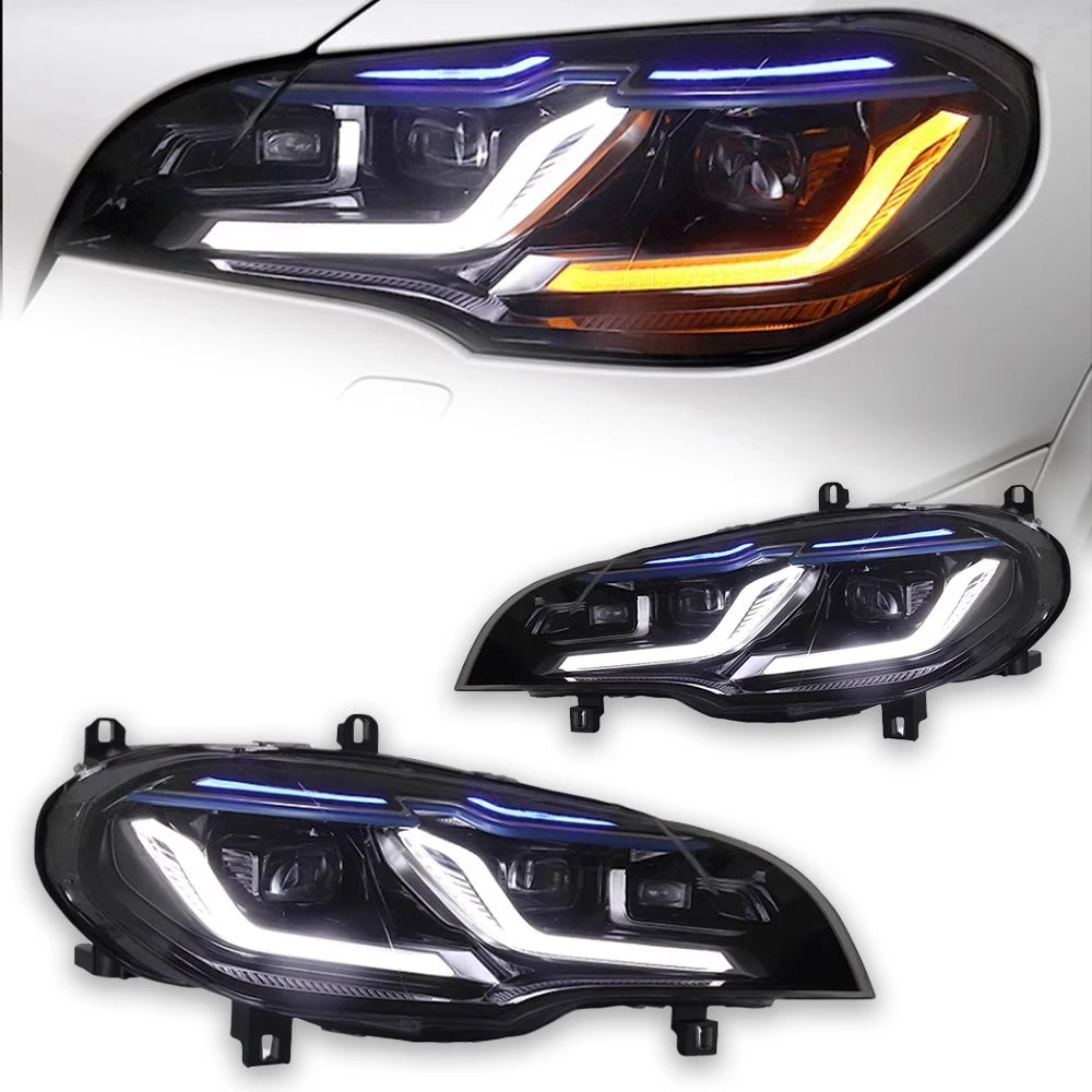 AKD Car Styling Head Lamp for BMW X5 E70 Headlights 2007-2013 E70 LED Blue Style DRL Signal Lamp Hid Automotive Accessories