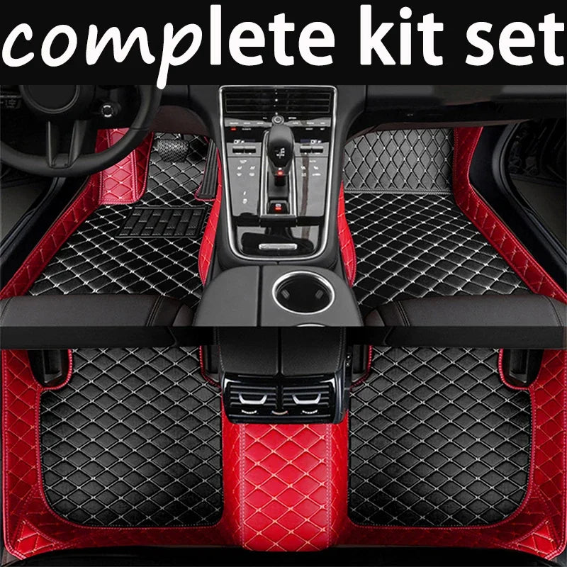 Custom Leather Car Floor Mats For BMW X4 2011-2013 set Automobile Carpet Rugs Foot Pads