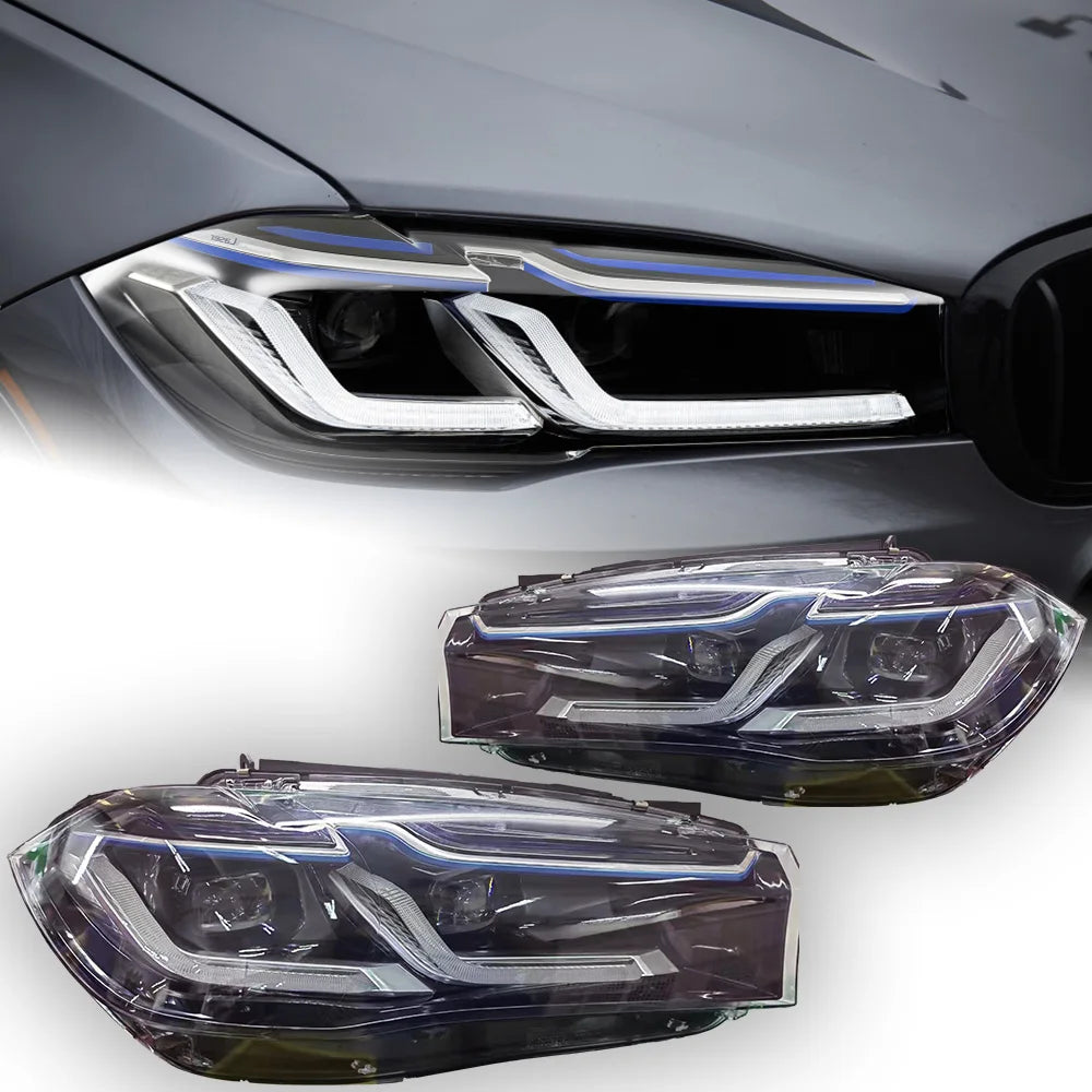 AKD Car Lights for BMW X5 LED Headlight Projector Lens 2014-2018 F15 F16 LED DRL X6 Head Lamp Signal Automotive Accessories