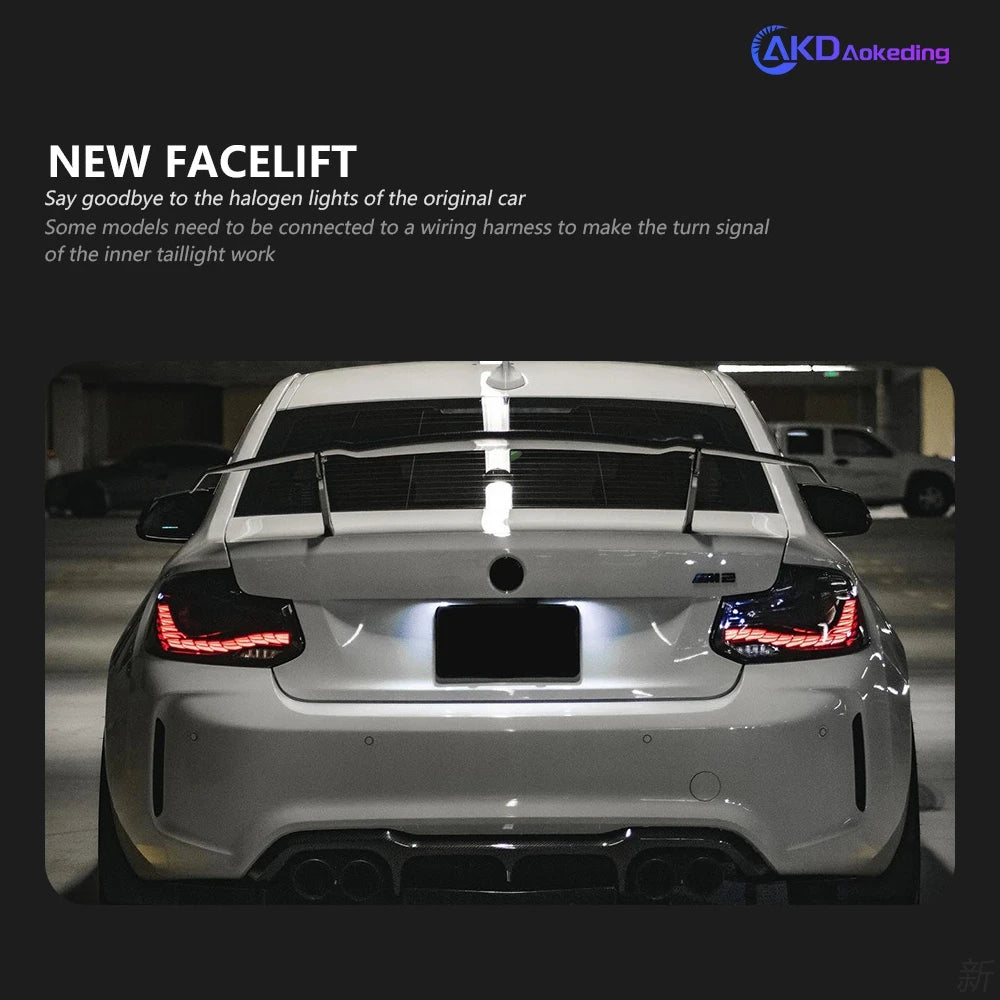 AKD Car Styling for BMW 2 Series F22 Tail Lights F23 LED Tail Light 220i 225i F44 F45 F46 Rear Lamp DRL Signal Auto Accessories