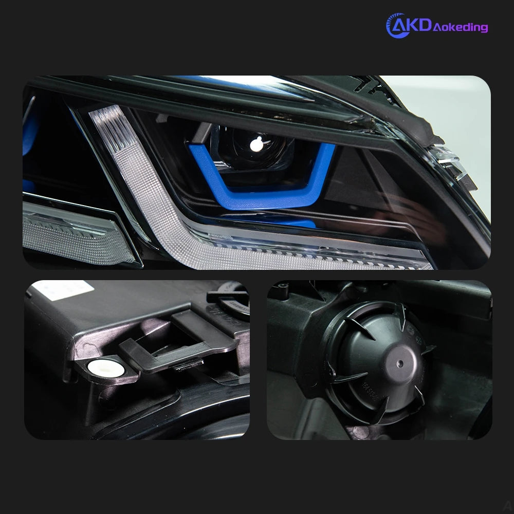 AKD Car Styling Head Lamp for BMW E60 Headlights 2003-2009 523i 530i Angel Eye LED Headlight DRL Hid Bi Xenon Auto Accessories