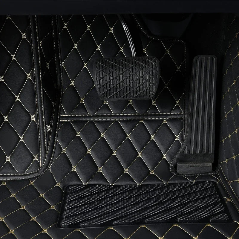 Custom Leather Car Floor Mats For BMW X4 2011-2013 set Automobile Carpet Rugs Foot Pads