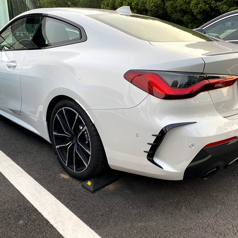 1 Pair Rear Bumper Spoiler Air Vent Cover Side Canard For -BMW 4 Series G22 G23 425I 430I M440I M Sport