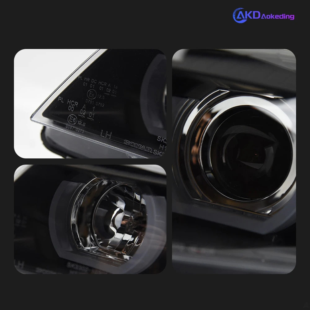 AKD Car Styling for BMW E90 Headlights 2005-2012 320i 318i 323i 325i Headlight DRL Head Lamp Angel Eye Bi Xenon Beam Accessories