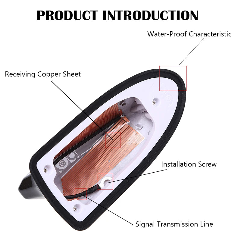 Waterproof Signal Car FM/AM Radio Aerials Shark Fin Antenna for BMW/Toyota/Renault/Nissan Qashqai/Alfa Romeo/hyundai Tiburon