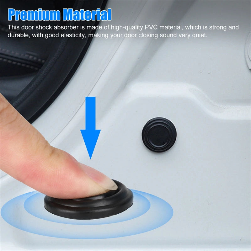 10pcs/lot Car Door Shock Absorber Gasket Anti-collision Silicone Adhesive Sticker Pads For mazda toyota skoda bmw Accessories
