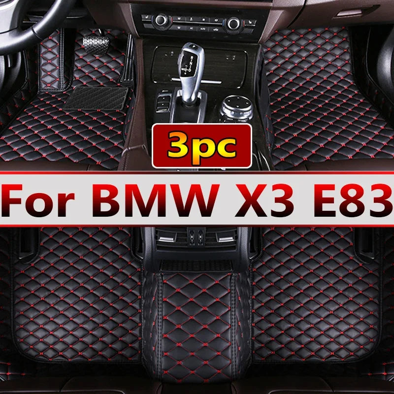 Car floor mats for BMW X3 E83 2005 2006 2007 2008 2009 2010 Custom auto foot Pads automobile carpet cover interior accessories