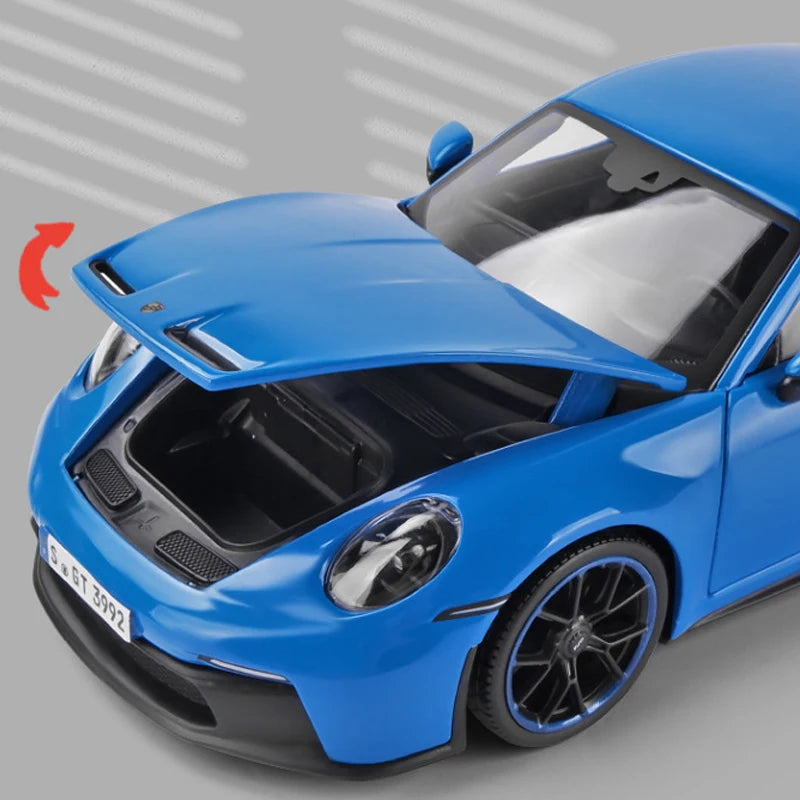 Maisto 1:18 NEW 2022 Porsche 911 GT3 Alloy Car Model Classical Static Die Cast Model Collection Christmas Toy Gifts for Kids