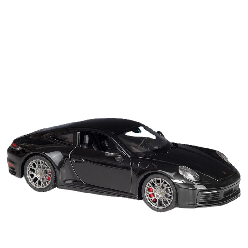 Welly 1:24 Porsche 911 Carrera 4S Sports Car White Simulation Alloy Car Model Crafts Decoration Collection Toy Tools Gift B75