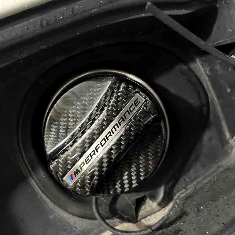 Carbon Fiber Fuel Tank Oil Filler Cover Cap Trim Fuel Tank Cap Cover Decorative For BMW F30 F10 F15 G20 G30 F90 X3 X4 X5 M4 M5