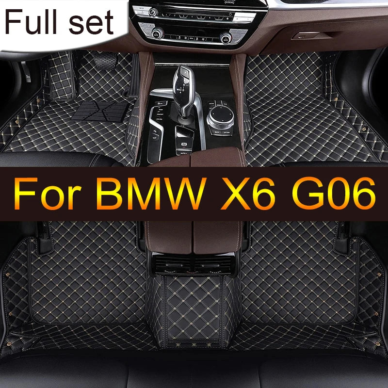 Car Floor Mats For BMW X6 G06 2020 2021 Custom Auto Foot Pads Automobile Carpet Cover Interior Accessories