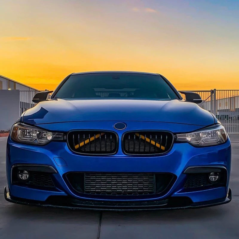 A Pair Car Front Grille Trim Strips For BMW F30 F31 F32 F33 F34 F36 F20 F21 F22 F23 G29 Car Sport Styling Decoration Accessories