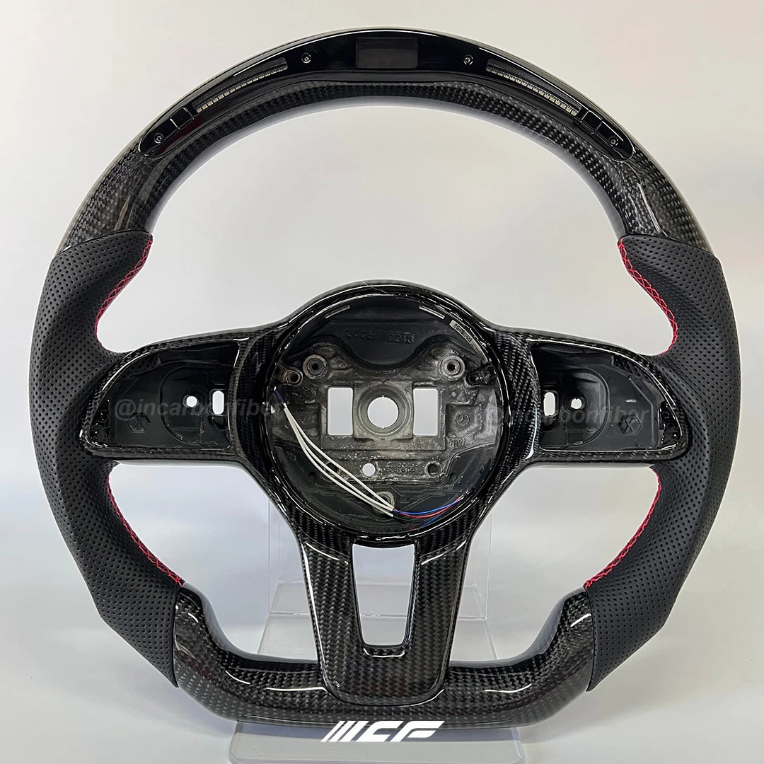 Carbon Fiber LED Steering Wheel for Mercedes Benz C63 E63 GT63 S63 GLC63 G63 GLS63 GLE63 SL63 CLS63