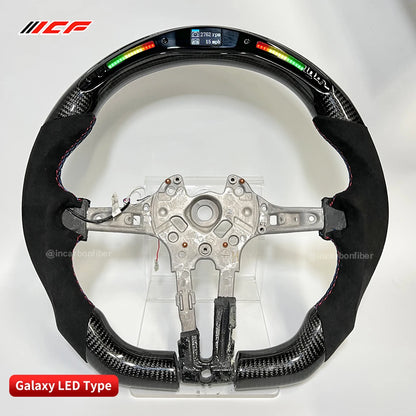 Carbon Fiber customized LED Steering Wheel for BMW  1 ,2 ,3, 4, 5, 6, 7 series, x1, X2, X3, x4, X5, X6, X7, I3, M4, M5, M8, M3