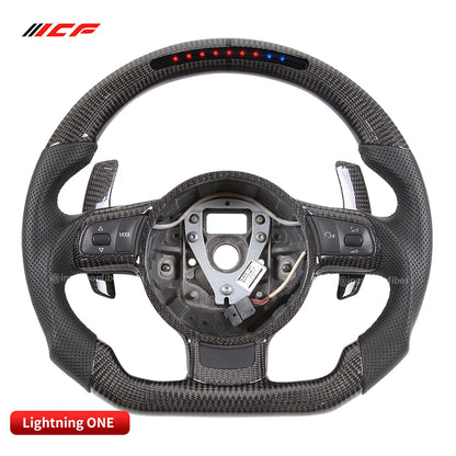 Carbon Fiber LED Steering Wheel for Audi TT R8 TTRS