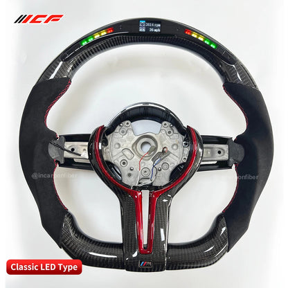 Carbon Fiber customized LED Steering Wheel for BMW  1 ,2 ,3, 4, 5, 6, 7 series, x1, X2, X3, x4, X5, X6, X7, I3, M4, M5, M8, M3