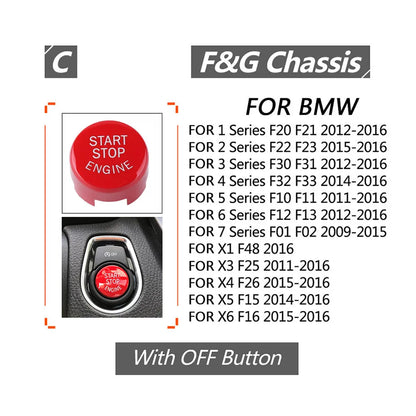Car Engine Start Stop Switch Button Trim Cover Sticker with Tools for BMW F20 F21 F22 F23 F30 F31 F32 F33 F10 Car Accessories