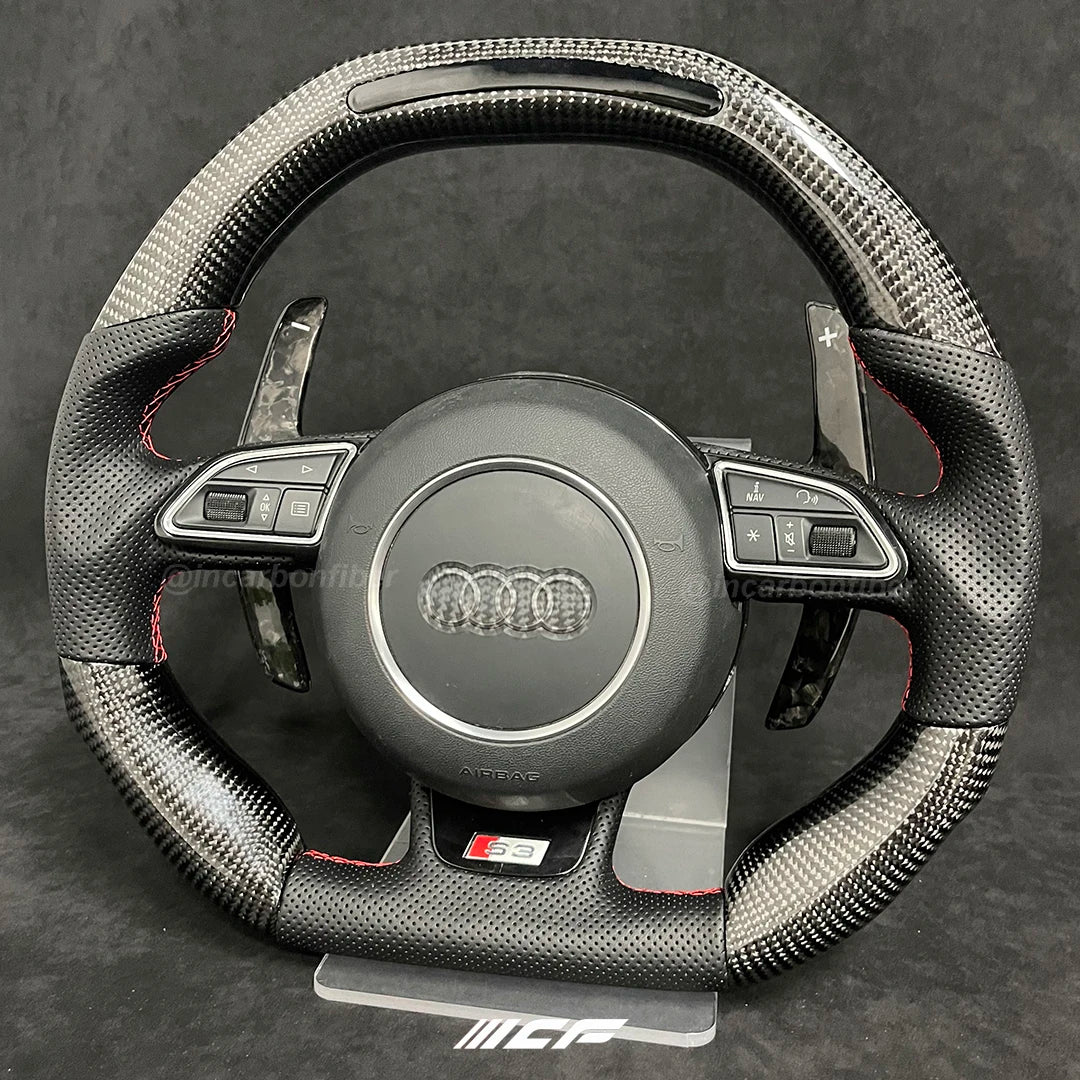 Carbon Fiber LED Steering Wheel for Audi A1 A2 A3 A4 A5 RS3 RS4 RS5 S3 S4 S5