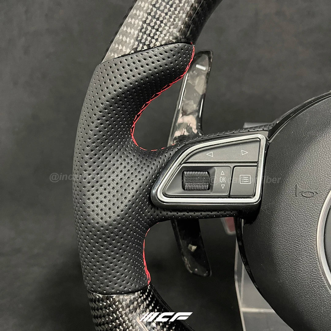 Carbon Fiber LED Steering Wheel for Audi A1 A2 A3 A4 A5 RS3 RS4 RS5 S3 S4 S5