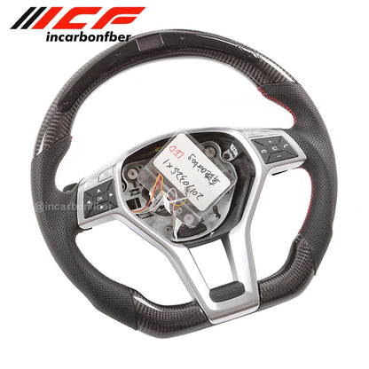 Carbon Fiber LED Steering Wheel for AMG A45 A63 C45 C63 E63 W205 W204