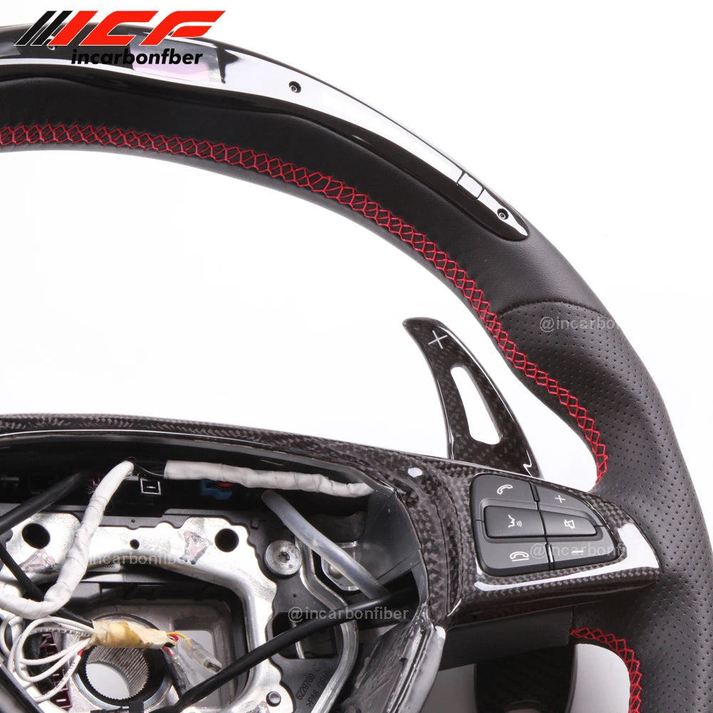 Carbon Fiber LED Steering Wheel for Mercedes Benz W205 S205 S213 W213 X156 C117 X117 W218 X218 C257 V222 X222