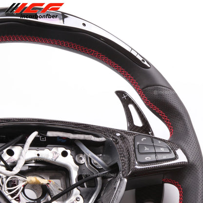 Carbon Fiber LED Steering Wheel for Mercedes Benz W205 S205 S213 W213 X156 C117 X117 W218 X218 C257 V222 X222