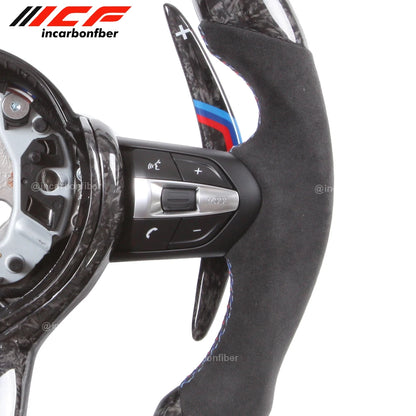 Forged Carbon Fiber LED Steering Wheel for BMW M Performance BMW M3 F80 M4 M2 F20 F22 F30 F32 M Sport 2013-2020