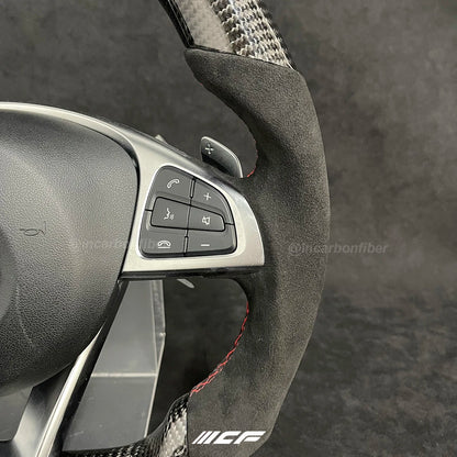 Carbon Fiber LED Steering Wheel for W204 W205 A45 A63 C45 C63 GLE63 AMG E63