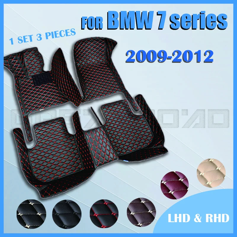 Car floor mats for BMW 7 series 2009 2010 2011 2012 Custom auto foot Pads automobile carpet cover