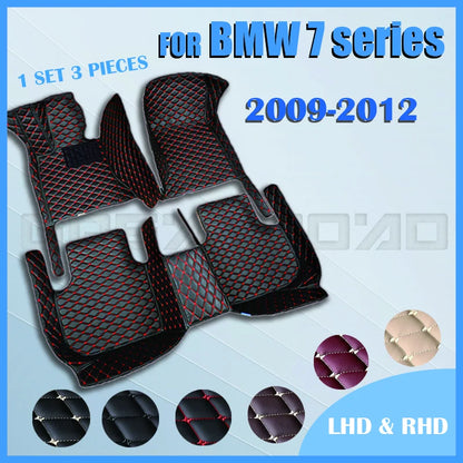 Car floor mats for BMW 7 series 2009 2010 2011 2012 Custom auto foot Pads automobile carpet cover
