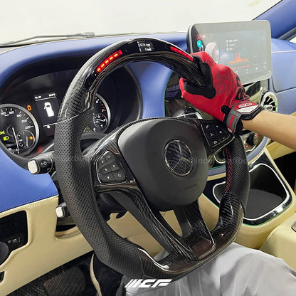 Carbon Fiber LED Steering Wheel for  Mercedes Benz W204
