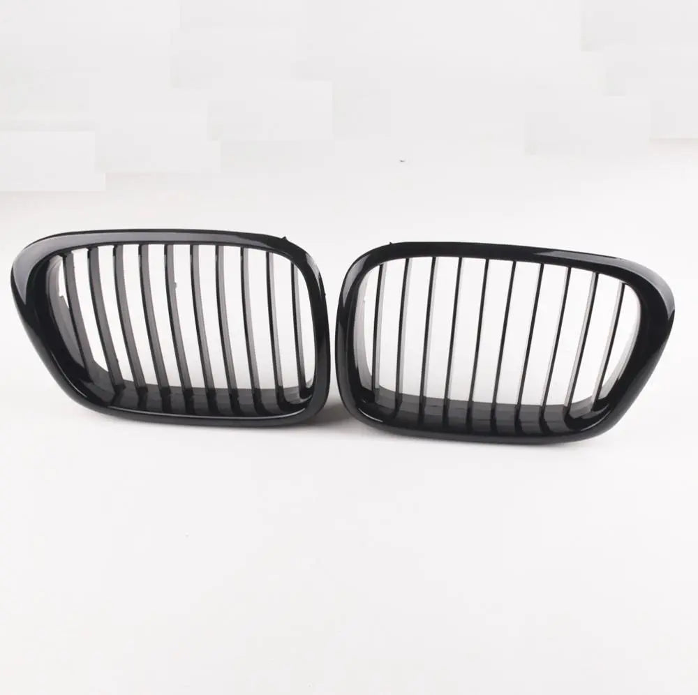 Front Center Matte black Wide Kidney Hood Grille Grill For BMW E39 525 528 530 535 M5 1997 2003